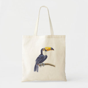 Toucan, tropical bird tote bag