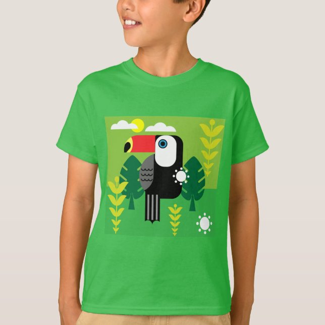 Toucan Tropical Birds T-Shirt (Front)