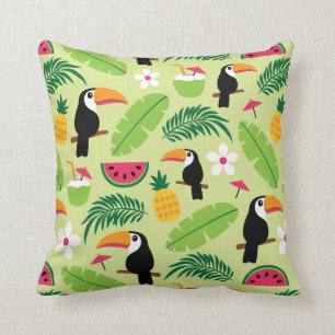 Toucan Tropical Summer Cushion