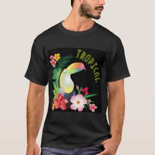 Toucan Tropical Theme Graphic T-Shirt