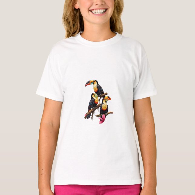 Toucan Tropics: Vibrant T-Shirt Designs Inspired b (Front)