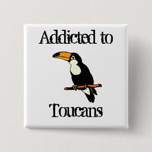 Toucans 15 Cm Square Badge