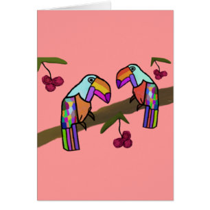 Toucans and berries Card
