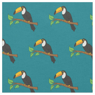 Toucans Cute Birds Fabric