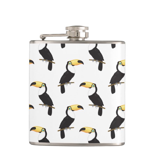 Toucans Hip Flask (Front)