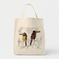 Toucans on a Grocery Tote