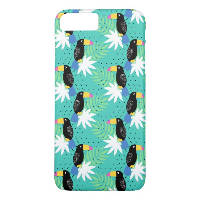 Toucans On Teal Case-Mate iPhone Case (Back)