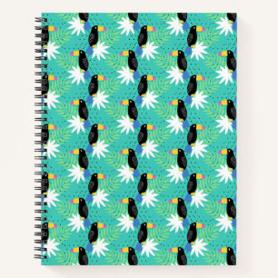 Toucans On Teal Notebook
