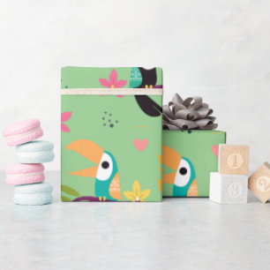 Toucans & Parrotts Wrapping Paper