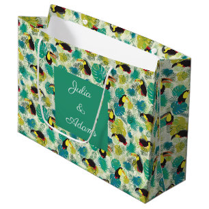 Toucans White Gift Bag
