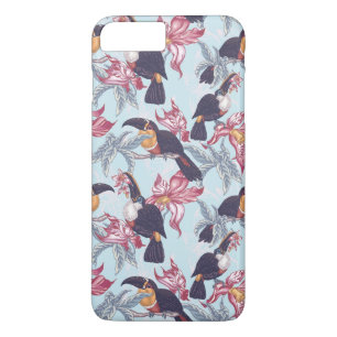 Toucans With Exotic Flowers iPhone 8 Plus/7 Plus Case