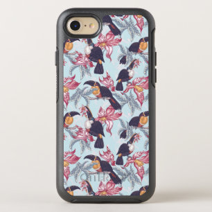 Toucans With Exotic Flowers OtterBox Symmetry iPhone 8/7 Case