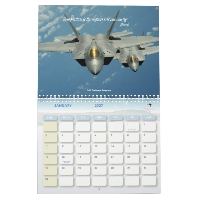 Touch down, The World of The Air Force 2010 Calendar (Jan 2027)
