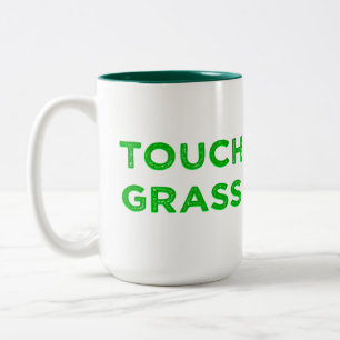 Touch Grass Two-Tone Coffee Mug