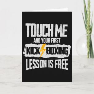 Touch Me And Your First Kickboxing Lesson Is Free  Card