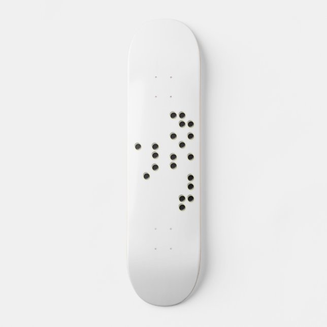 Touch Me (Braille) Skateboard (Front)