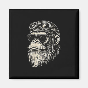 Touch My Beard And Tell Me Im Pretty Funny Monkey Magnet