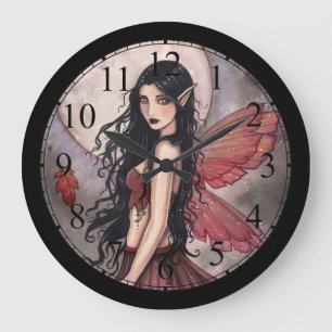 Touch of Autumn Fairy Art Clock