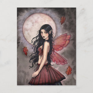Touch of Autumn Fairy Postcard