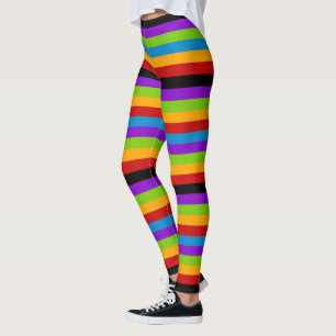 Touch of Black Rainbow Stripe Leggings