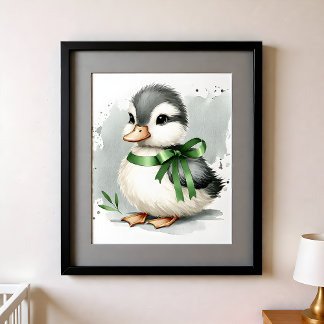 Touch of Colour Nursery Farm Animals Duck Poster