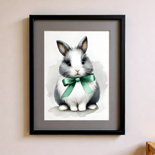 Touch of Colour Nursery Farm Animals Rabbit Poster