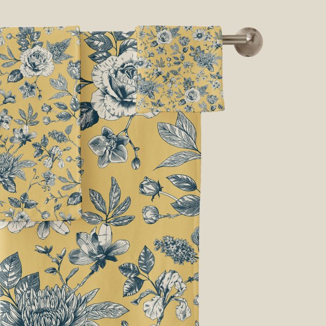 Touch of Elegance Garden Toile Bath Towel Set (Creator Uploaded)