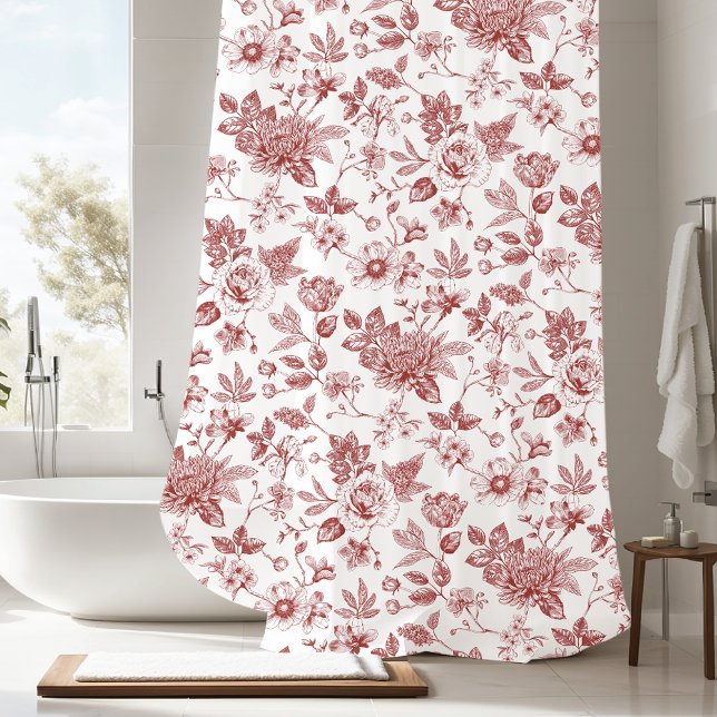 Touch of Elegance Garden Toile Shower Curtain (Creator Uploaded)