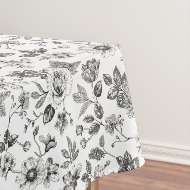 Touch of Elegance Garden Toile Tablecloth (In Situ)