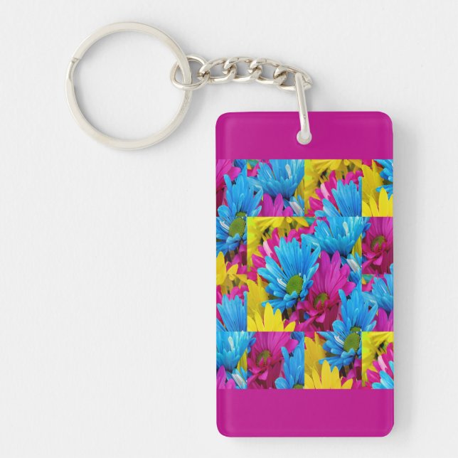 Touch Of Flowers Key-chain Key Ring (Front)