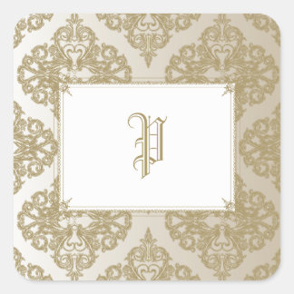 Touch of Gold Square Sticker