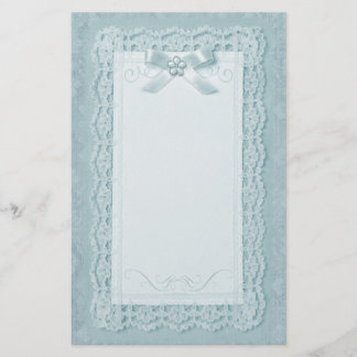 Touch of Lace - Blue Stationery