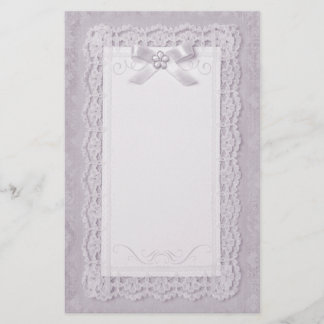 Touch of Lace - Lavender Stationery