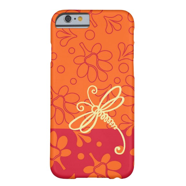 Touch Of Orange Dragonfly Art Case-Mate iPhone Case (Back)