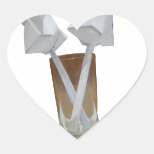 Touch of Romance: A Peaceful Valentine's Day Heart Sticker