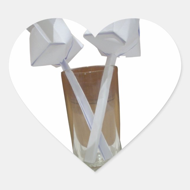 Touch of Romance: A Peaceful Valentine's Day Heart Sticker (Front)