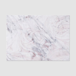 Touch of Rose White & Grey Marble Swirl Chic Trend Tissue Paper