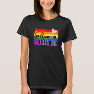 Touch Pride Rainbow Pink Heart Abaddon Merch T-Shirt