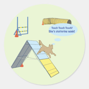 Touch Stutter Classic Round Sticker