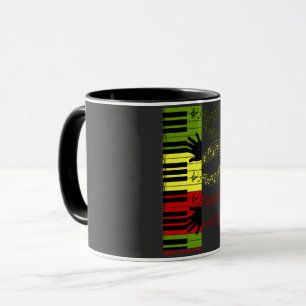 Touch the Rhythm – Colourful Piano Keys Music Art Mug