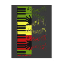Touch the Rhythm – Colourful Piano Keys Music Art
