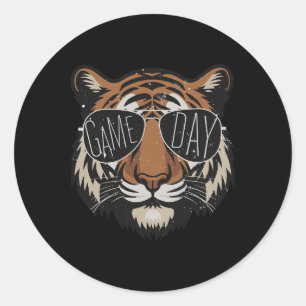 Touchdown American Football Game Day Thanksgiving Classic Round Sticker
