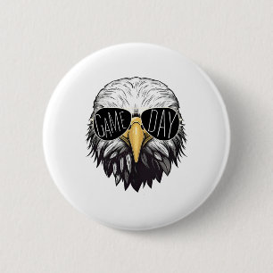 Touchdown American Footll Game Day Thanksgiving Ld 6 Cm Round Badge