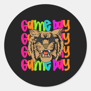 Touchdown American Footll Game Day Thanksgiving Le Classic Round Sticker