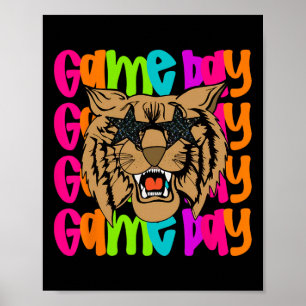 Touchdown American Footll Game Day Thanksgiving Le Poster