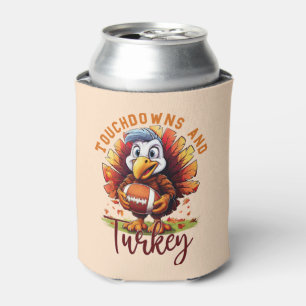 Touchdown and Turkey Thanksgiving Can Cooler