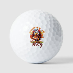 Touchdown and Turkey Thanksgiving Golf Balls