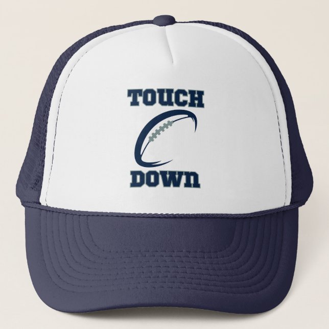 Touchdown Celebrate Your Sports Team Spirit  Trucker Hat (Front)
