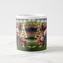Touchdown Christmas-Festive Football Holiday Mug