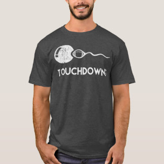 Touchdown Funny Football Epectant Father  T-Shirt